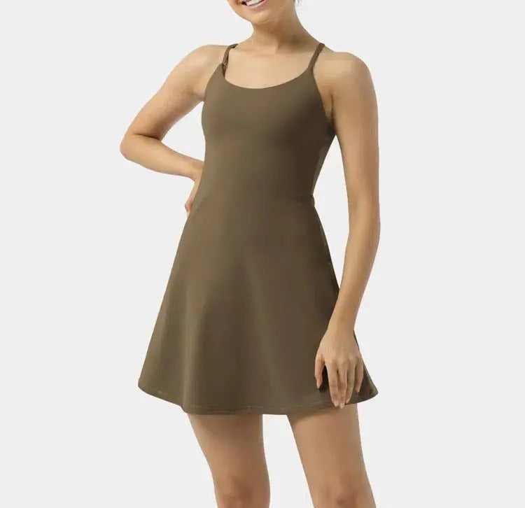 🔥Flash Sale⚡ Softlyzero Plush Backless Active Dress-Easy Peezy